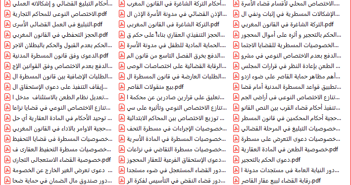 مجموعة من المقالات في المسطرة المدنية