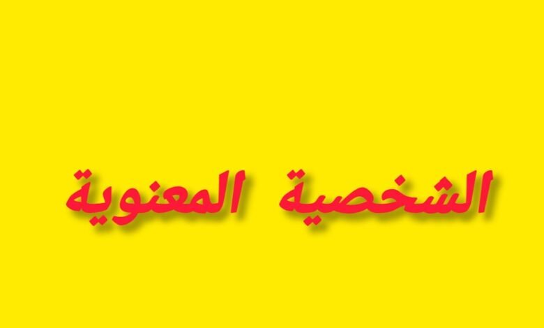 مفهوم الشخصية المعنوية والنتائج المترتبة عليها