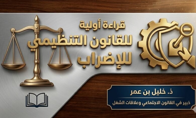 قراءة أولية للقانون التنظيمي المتعلق ب الإضراب