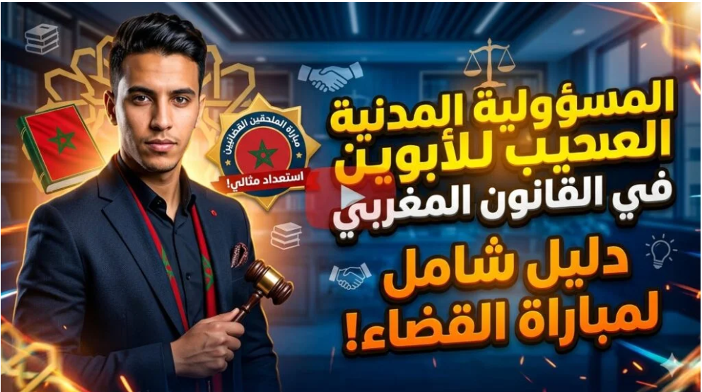 المسؤولية المدنية للأبوين في القانون المغربي: دليل شامل للمترشحين لمباراة القضاء.